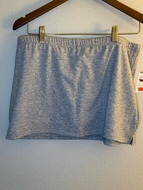 Tilly's Heather Gray Elastic Waist Mini Skirt